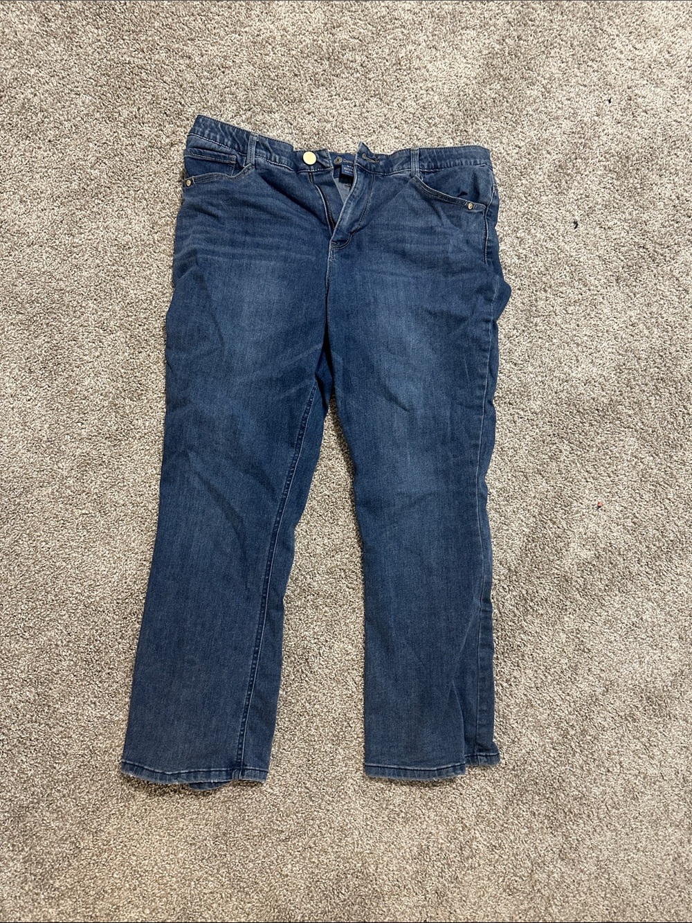 Democracy Women's Straight Leg Dark Blue Jeans